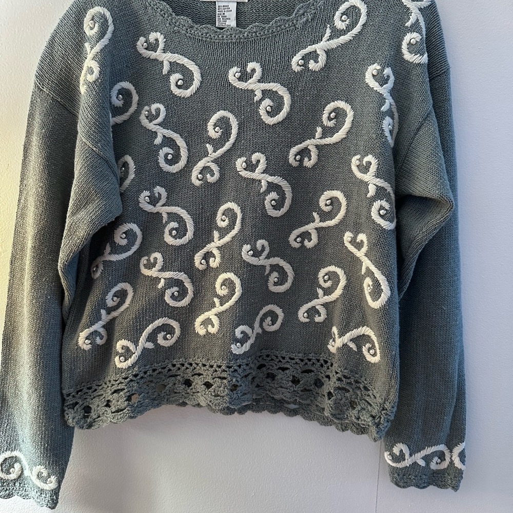 Elegant Gray and soft  Women's Sweater